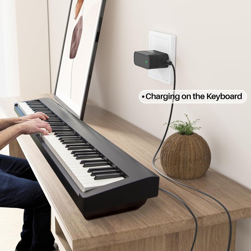 XHUCHINMAL مزود طاقة 9 فولت لمحول الطاقة Roland PSB-1U متوافق مع لوحة مفاتيح Roland PSB-120 ACB-120 ACF-120 ACK-120 ACI-120 VG-99 GT-10 SPD-SX AX-09 FA-06 شاحن لوحة المفاتيح الإلكترونية AC-DC بديل - Image 4